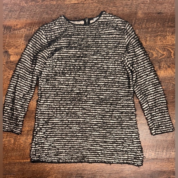 ASOS Sweater Striped Mini Dress Size 6 - Picture 3 of 5